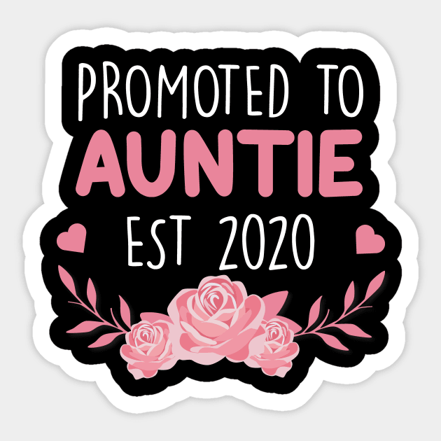 Promoted To Auntie Est 2020 Sticker by followthesoul